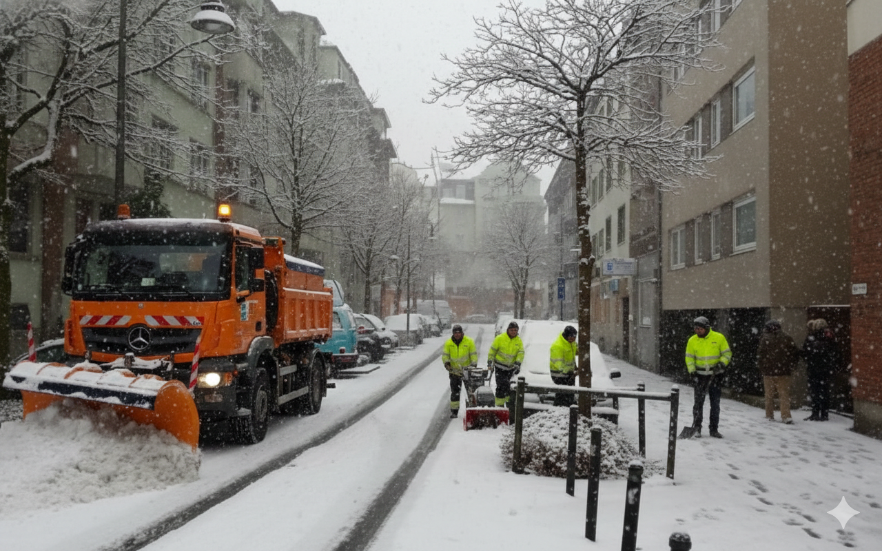 Snow removal with previous contract